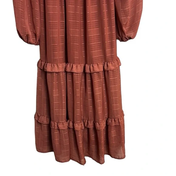 Anthropologie By the River Tiered Ruffled Maxi Dress size S - Picture 10 of 15